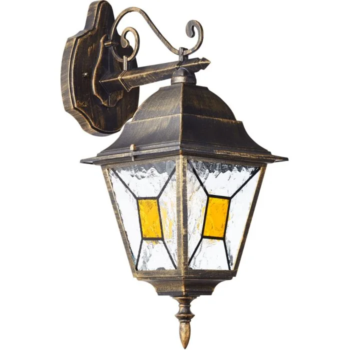 Brilliant Janel 90982A86 zwartgouden buitenlamp