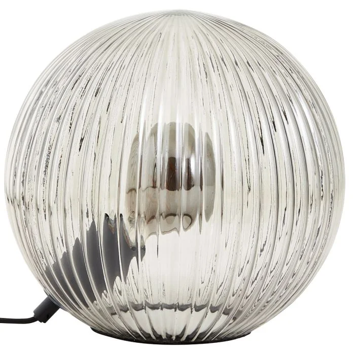 Brilliant Belado 92804/93 geribbeld rookglazen tafellamp