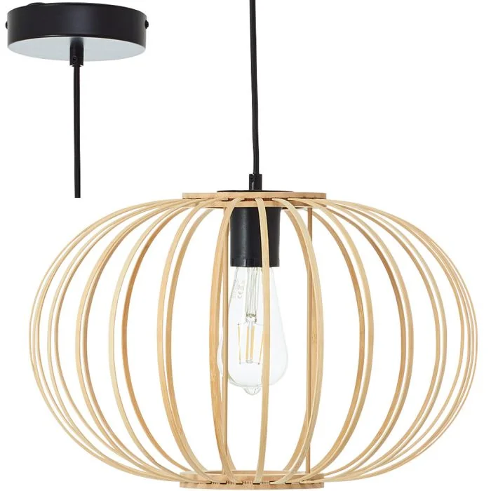 Brilliant Enca 92860/09 bamboe hanglamp