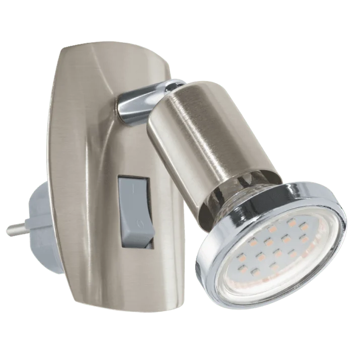 Eglo Mini 4 LED stekkerlamp 92924 nikkel