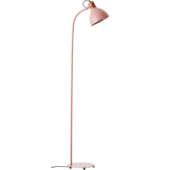 Brilliant Erena 94556/04 roze vloerlamp met hout