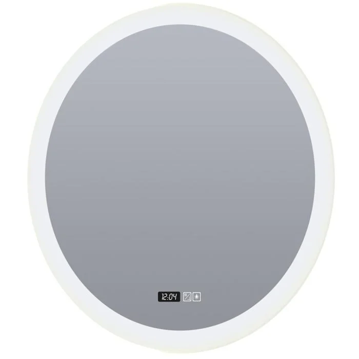 Badkamer spiegellamp 60cm diameter met klok