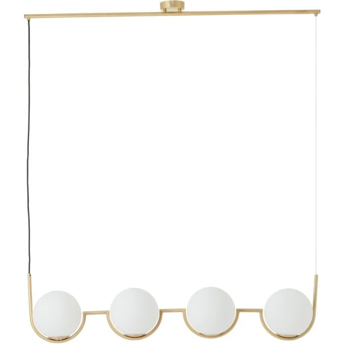 Brilliant Glint 99846/18 messing kleurige hanglamp met glazen bollen
