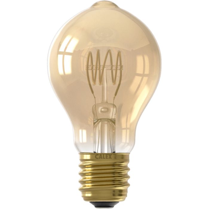  Calex Standaard A60 Goud Flex Filament 220-240V 5.5W 470lm 2100K E27 3-step dimming uit