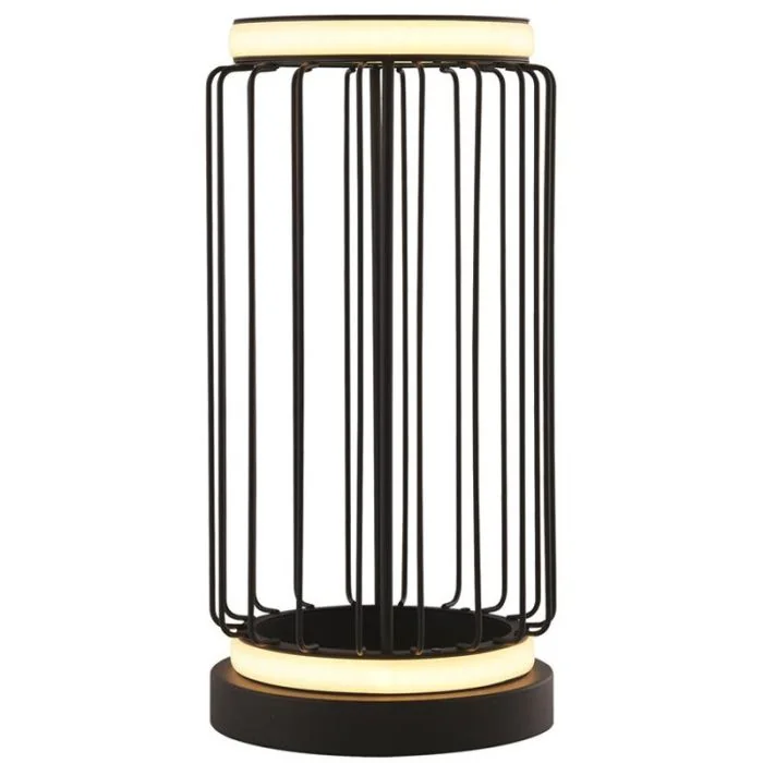 Searchlight Circolo EU54210-1BK zwarte tafellamp