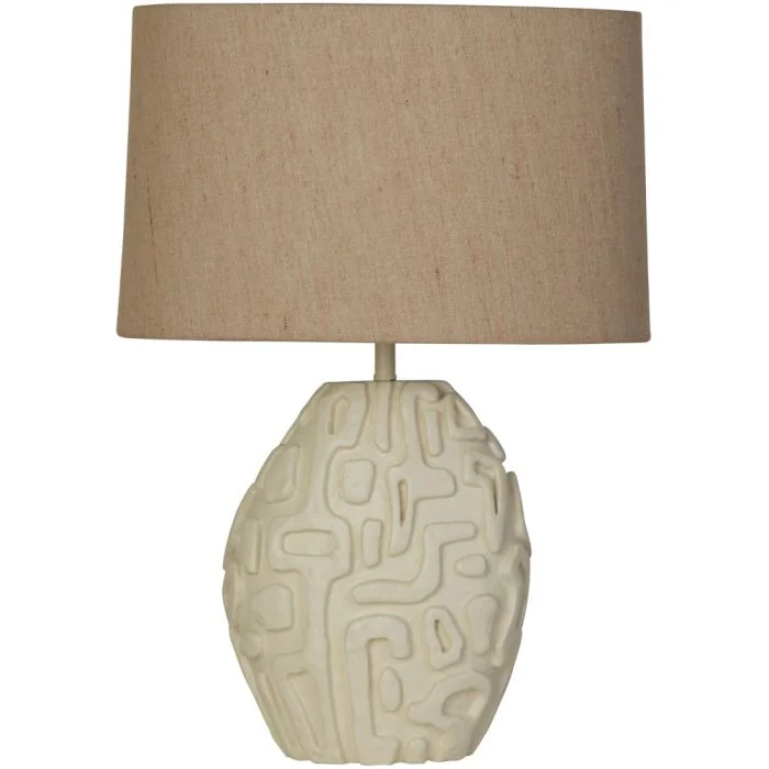 Searchlight Adelaide EU61520CR creme resin tafellamp