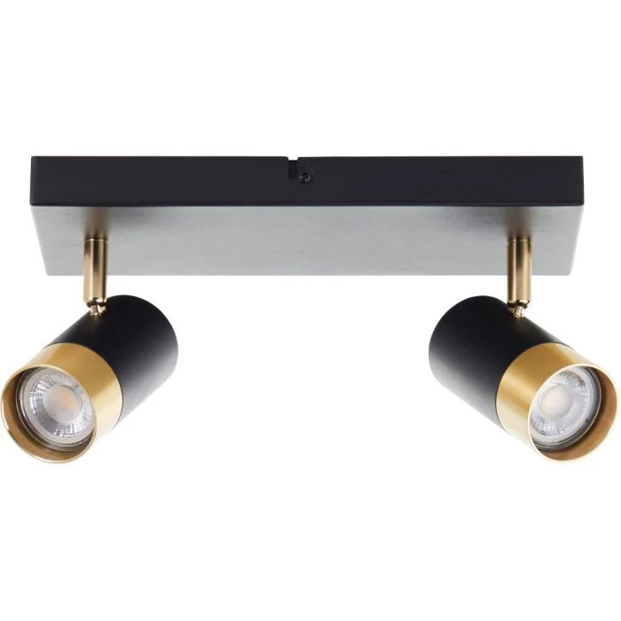 Brilliant Vigolo G03413/86 zwart met goudkleurige spot