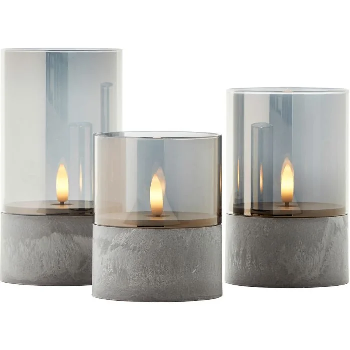 Brilliant Bougie G92635A93 betonkleurige theelichten