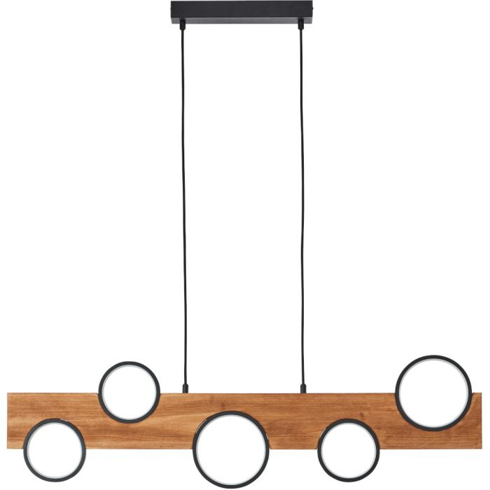 Brilliant Cheesy G99938/76 houten hanglamp