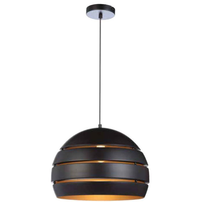 Freelight Djarin H0640Z zwart met goudkleurige hanglamp