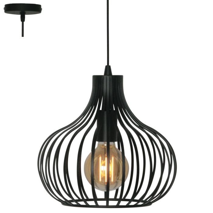 Freelight Aglio H7841Z hanglamp zwart 