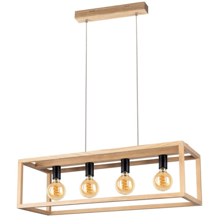 Spotlight Kago 61590474 eikenhouten hanglamp