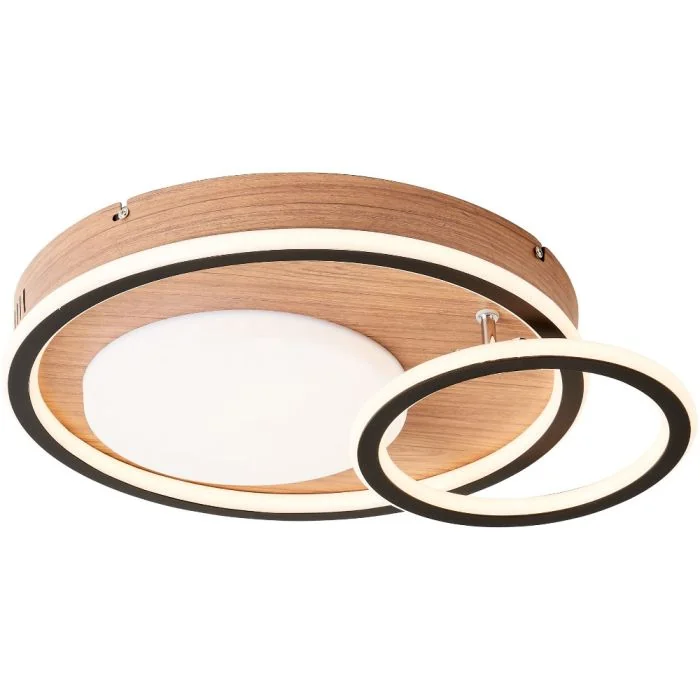 Brilliant Karney G99749/76 houten plafonniere