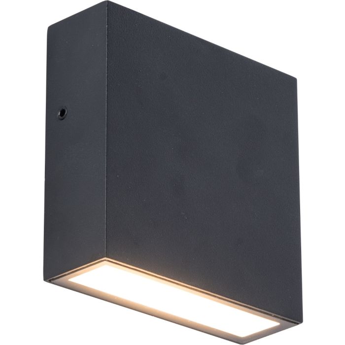 Wandlamp Gemini XF zwart 11cm