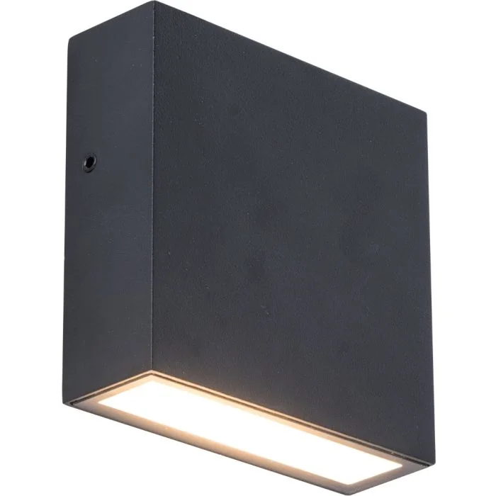 Wandlamp Gemini XF zwart 11cm