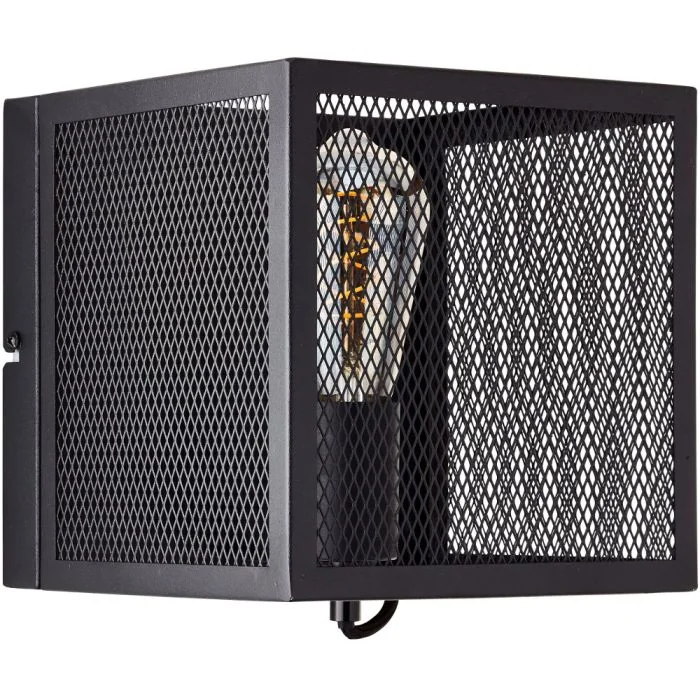 Brilliant Maze 99731/86 fijnmazig zwarte wandlamp