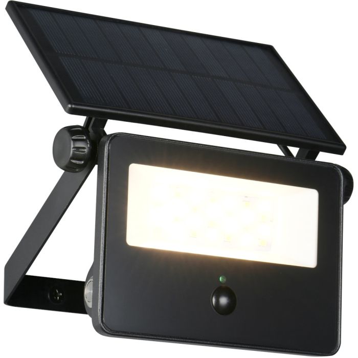 Reality Moura R22109132 zwarte wandlamp met zonnepaneel