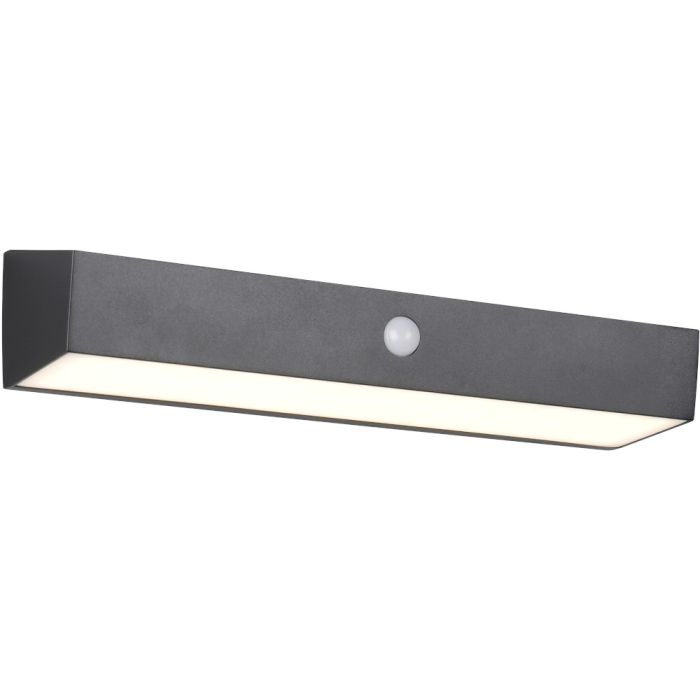 Reality Silves R23306102 zwarte wandlamp op zonne-energie
