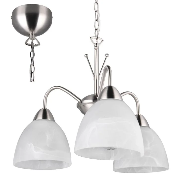 Trio Dobby R31053007 drie armige kroonluchter