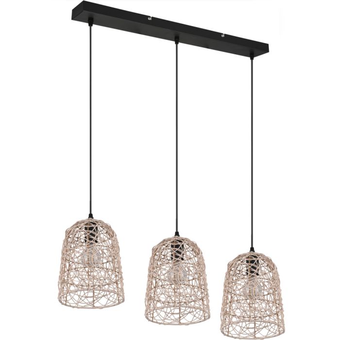 Trio Lovis R31143036 hanglamp van rotan vlechtwerk