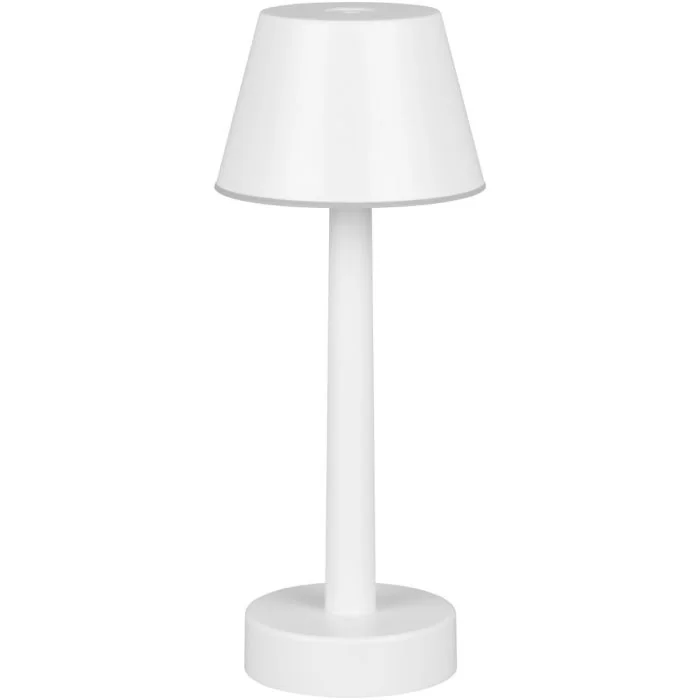 Reality Vidal R54991131 mat witte oplaadbare terraslamp