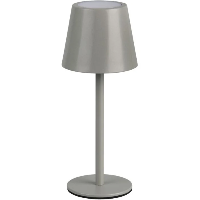 Reality Diaz R55961177 grijze oplaadbare tafellamp voor buiten