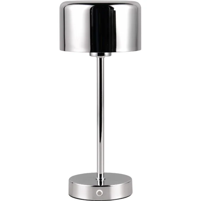 Trio Jeff R59151106 chromen tafellamp op batterijen