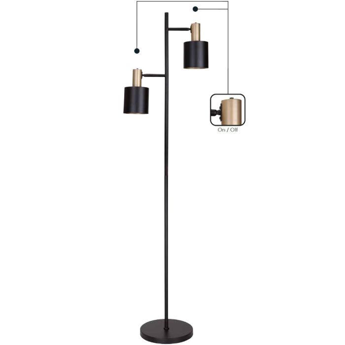 Freelight Trofeo S5002BG vloerlamp