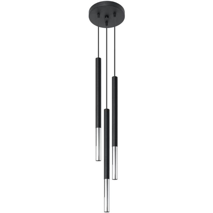 Sollux Mozaica SL.0887 zwart met chromen hanglamp