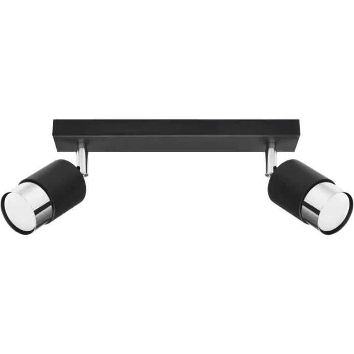 Spot Nero SOL1065 zwarte spot met chroom