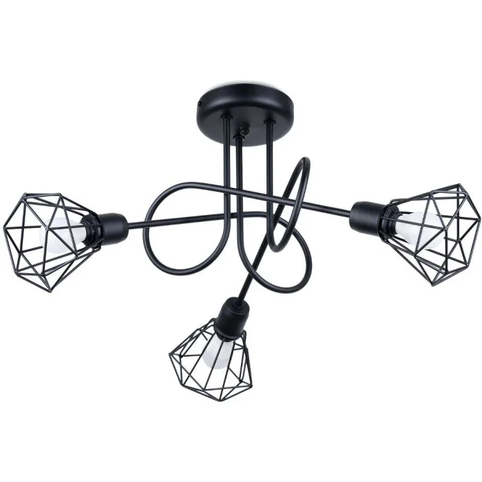 Sollux Artemis SL.1109 zwarte plafondlamp
