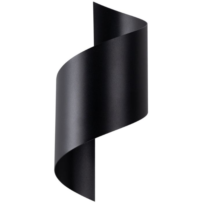 Sollux Talassa SL.1309 zwart metalen gebogen wandlamp