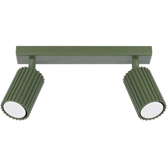 Sollux Karbon SL.1618 olijf groene geribbelde spot
