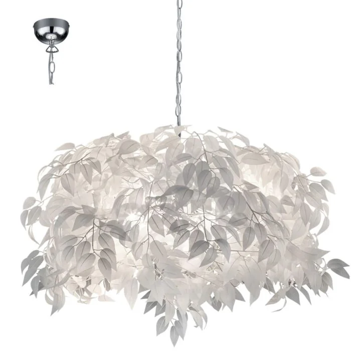 Trio Leavy R10464001 hanglamp wit