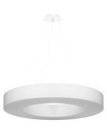 Sollux Saturno SL.0753 grote witte hanglamp van textiel