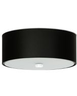Sollux Skala SL.0760 zwarte plafondlamp van textiel