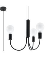 Sollux Piccolo SL.0856 zwarte kroonluchter