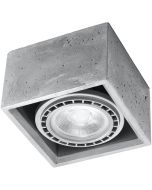 Sollux Quatro SL.0883 betonnen plafondlamp