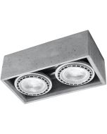 Sollux Quatro SL.0884 betonnen plafondlamp