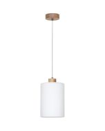 Britop Zefir 112860174 eikenhouten hanglamp met opaal glas