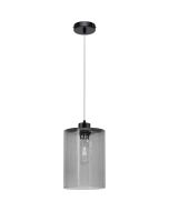 Britop Zefir 112870104 zwarte hanglamp met druppelglas