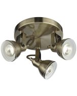 Searchlight Focus 1543AB brons kleurige plafondspots