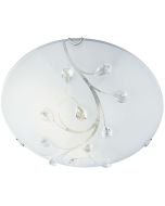 Searchlight Dunkirk 2140-30 plafonniere met kristallen