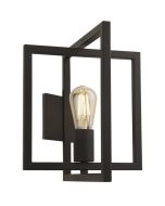 Searchlight Plaza 23203-1BK zwarte wandlamp
