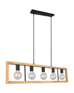 Trio Agra 313800532 houten hanglamp