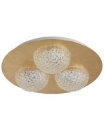 Searchlight Celestia 32511-3GO goud kleurige plafonniere