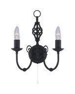 Searchlight Zanzibar 3380-2 zwarte wandlamp