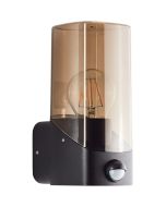Brilliant Minou 44311/93 amber buitenlamp met bewegingsmelder