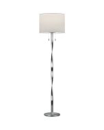 Trio Nandor 475310307 staal kleurige vloerlamp