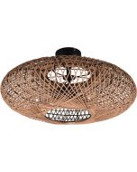Trio Hedda 612300236 plafondlamp van sisal